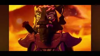 OK, the way they talk his master and the Soruce Dragons  both make a bright color when they talk ￼