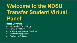 NDSU Transfer Student Virtual Panel