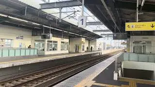 近鉄伏屋駅 Fushiya E06 大阪難波行き特急ひのとり 通過シーン