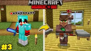 Upgrading To ENCHANTED Diamond Armor In Minecraft Hardcore 💎 Ep 3' || Nerz Gamer 