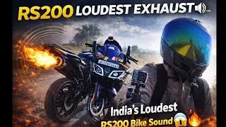 RS200 LOUDEST EXHAUST 🔊 | India&rsquo;s Loudest RS200 Bike Sound 😱🔥