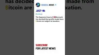 Denmark's Supreme Court rules Bitcoin profits taxable #shorts