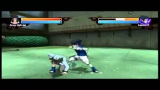 Naruto: Rise of a Ninja - XBOX 360 - Crazy SpEcIaL (Kiba) VS. Linkzer17 (Sasuke)