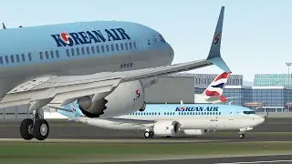 [НОВОЕ ОБНОВЛЕНИЕ!!] | Сеул [RKSI] - Токио [RJTT] | Korean Air B737MAX | Бесконечный полёт Полный...
