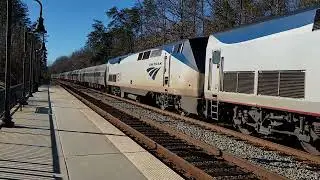 Amtrak P040 NB on 3 at Leeland Rd VRE VA on Mon 01/12/26 at 1:49pm
