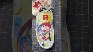 Pt. 6 Custom #teamrocket vans #pokemon #customshoes