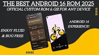 Лучшая кастомная прошивка Android 16 и GSI для любого устройства Derfest OS 16