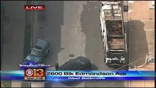 1 Dead, 2 Injured In Accident Involving Trash Truck, SUV, Pedestrian
