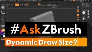 #AskZBrush: “What does the Dynamic option on the Draw Size slider do?”