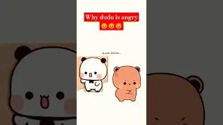 Oh no!! Dudu is very angry on bubu 😕#dudububu #cartoon #love #shorts #funny #milkmocha