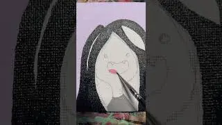 ADVENTURE TIME MARCELINE PAINTING 🎨🧛🏻&zwj;♀️ #shorts #youtubeshorts #art #painting