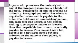 NIL: When Payable to Order Becomes Payable to Bearer