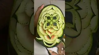#простой арбуз 🍉 дизайн резьбы #разрезка арбуза дизайн резьбы арбуза #foodart