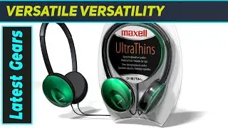 Maxell UT-T 190249 Teal: The Sleekest Ultra-Thin Headphones for On-the-Go!