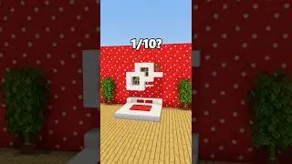 Minecraft Strawberry Bed 🍓 #minecraft