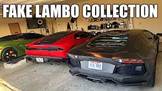 Демонстрация поддельной коллекции Lamborghini и реплики Aventador...