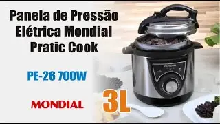 Panela de Pressão Elétrica 3 Litros - Mondial Pratic Cook PE-26 - Link de compra nos comentários