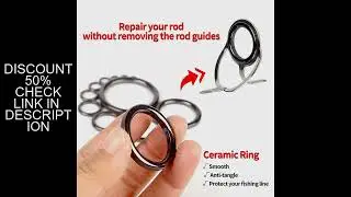 40pcs Ceramic Guide Ring Portable Round O Rings Wear Resistant Rod Repair Replacement Kit Fishing Ta