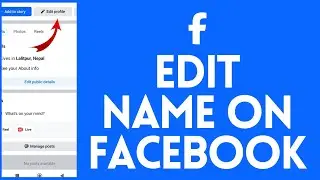 How to Edit Name on Facebook using Computer (2024) | Update FB Name via PC