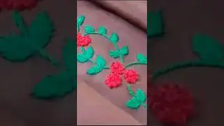 Beautiful and modern border line embroidery design for kurti salwar|| French knot#shortvideo #shorts