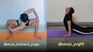 Yoga practice with Sanju Ma'am