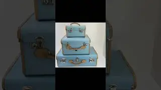Vintage Baby Blue Suitcase Luggage Set #vintage #vintageluggage #suitcase #travel #vintagebag