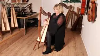Muzikkon 22 String Boru Harp in Rosewood  Played By Ann Tuitte