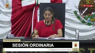 Transmisión en Vivo: Sesión Ordinaria.  30 de Diciembre de 2025.