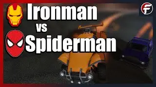 Gino vs Spider | Ironman vs Spiderman | Rocket League 1v1 Showmatch