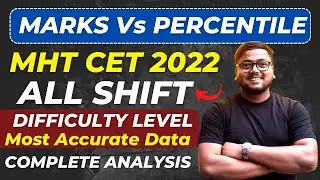 MHT CET Marks Vs Percentile 2022 😍 | All shifts accurate 🧐 | Marks Vs Percentile MHT CET 2022
