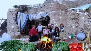 The hardships of life in remote villages in the cold of winter