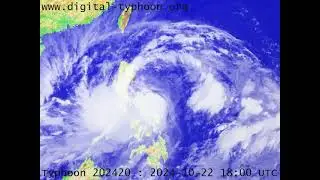 Severe Tropical Storm Trami (Kristine) [2024] Satellite Animation