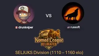 russoft vs drunkviper in Nomads League: Relocated Tournament (AOE2) by @LowELOLegion