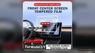 For Tesla Model 3 Y Highland 2025 Tempered Glass Film Protector Matte Glare HD Center Control