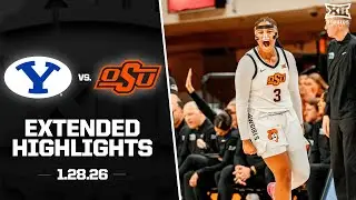 BYU vs. Oklahoma State Extended Highlights | 2025-26 Big 12 Women's Basketball