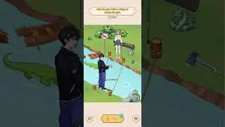 🌉 Brain Puzzle Tricky Quest Level 108 &ndash; Build the Bridge & Save the Girl! | Hero Move 💪 | #Shorts