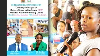 MCA Anthony Kanyere Geru Addresses Stakeholders at New FreeArea Vocational Training Center