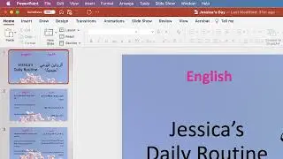 English to Arabic, Create Video from a Powerpoint Presentation