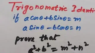 Trigonometric Identities CBSE Class Xth Maths Board Questions