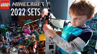 3 новых набора добавлены в LEGO Minecraft World в 2022 году