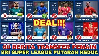 DEAL❗60 BERITA TRANSFER PEMAIN BRI SUPER LEAGUE 2025/2026 PUTARAN KEDUA | AYMEN HUSEIN GABUNG PERSIB