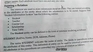 Tables in Database Management System | Tables or Relations | entity | Attributes | Records | Fields