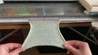 Decreasing stitches using transfer tool, full fashion stitch decrease 