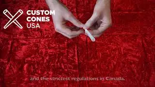 Pre-Rolled Cones - 98mm White Pre-Roll Cones | Custom Cones USA