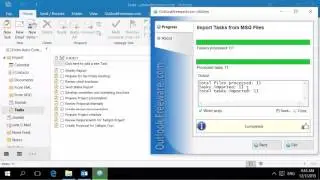 Импорт задач Outlook из файлов формата MSG