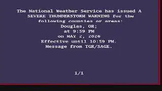 DASDEC-II Live Stream - LIVE EAS (Emergency Alert System) Alerts