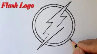 How To Draw Flash Logo Easy Step By Step