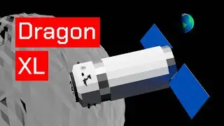 Анимация SpaceX Dragon XL