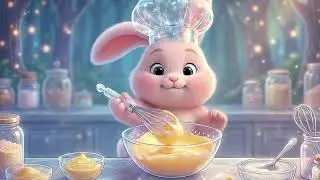 ✨ Magic Yummy! Making Crystal Cookies with Fluffy🥕🍪 ✨ 跟 Fluffy 一起做魔法水晶胡蘿蔔餅乾｜Cute Bunny Baking Story