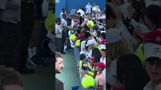 Rublev Fans interaction after a 5-sets thriller against Coleman Wong from Hong Kong at US Open
